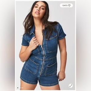 Free People Crvy Lennox Shortsuit